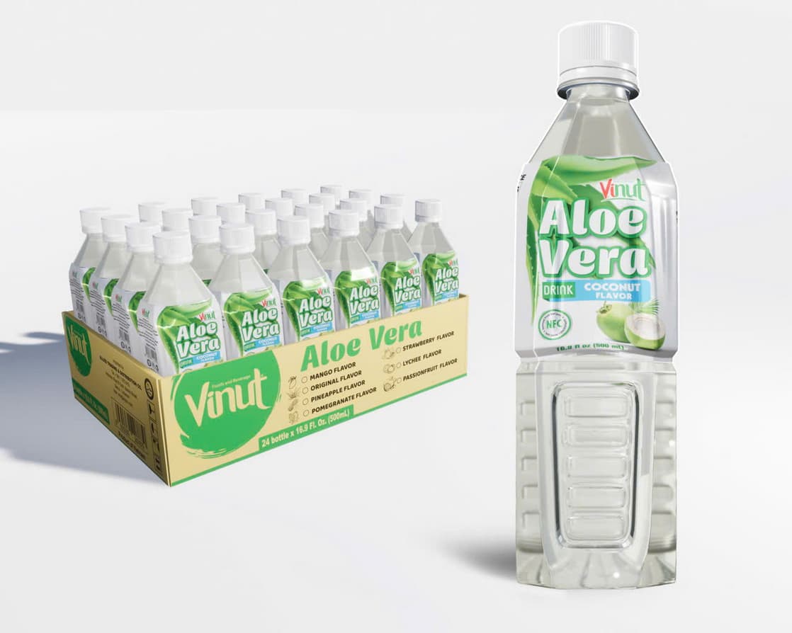 VINUT Minuman Aloe Vera Perisa Kelapa 500ml