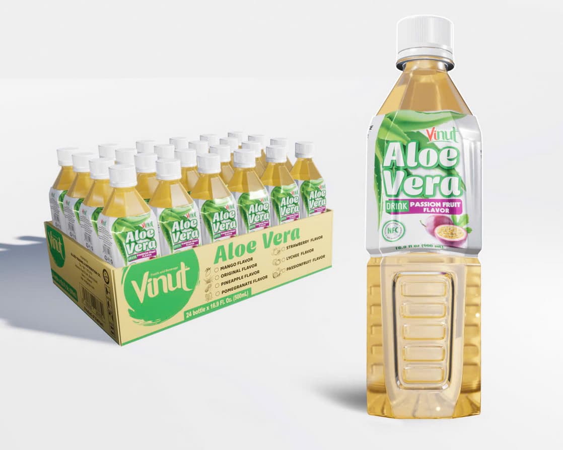 VINUT Minuman Aloe Vera Perisa Markisa 500ml