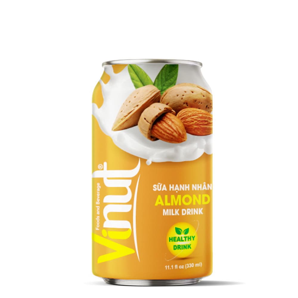 VINUT Minuman Susu Badam, Minuman Sihat, Tin, 11.1 fl oz (330 mL)