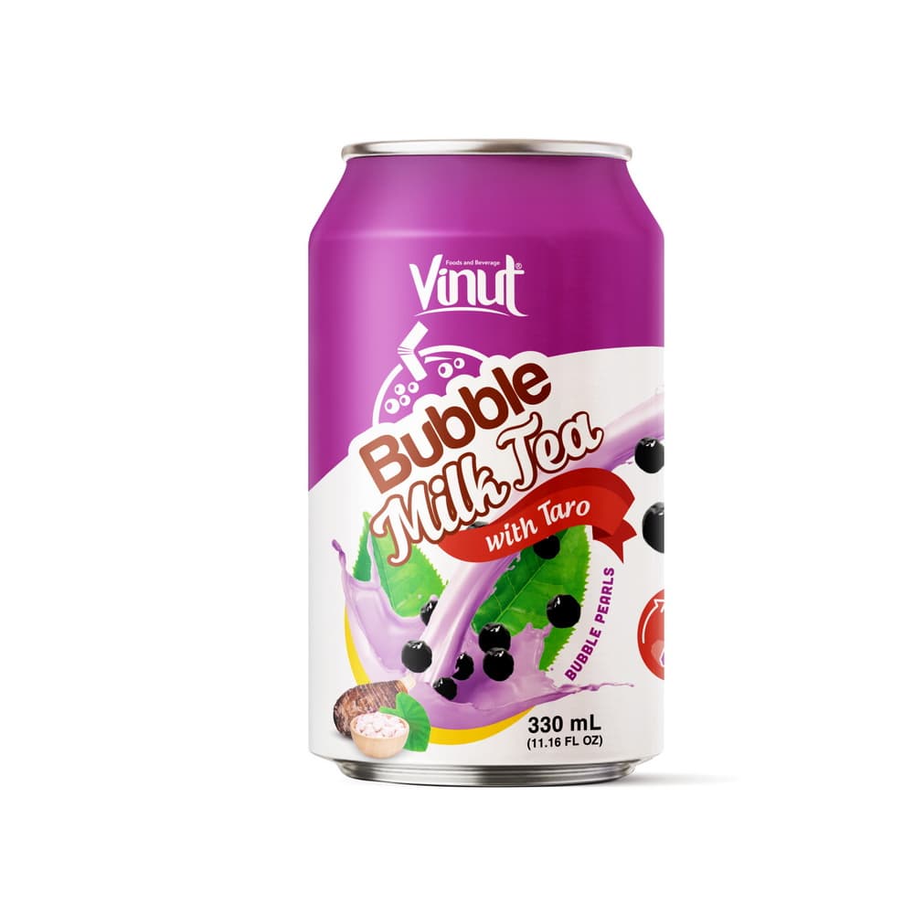 VINUT Teh Susu Buih Perisa Keladi, Tin, 11.16 fl oz 330 mL