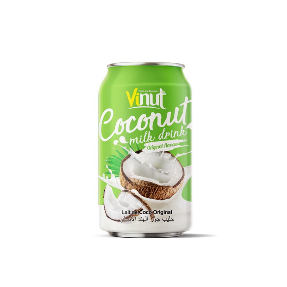 VINUT Minuman Susu Kelapa, Perisa Asli, Tin, (330 mL)