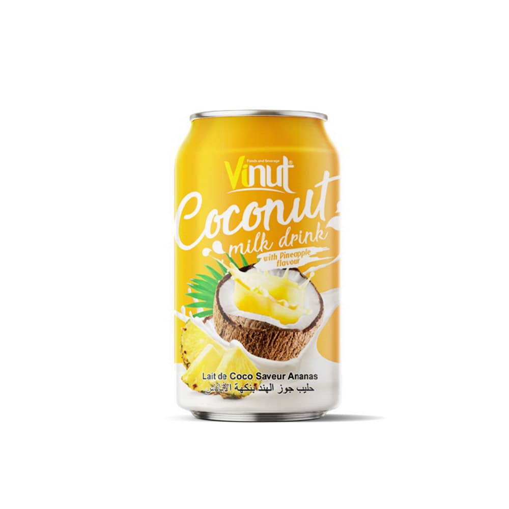 VINUT Minuman Susu Kelapa Perisa Nanas Tin (330 mL)