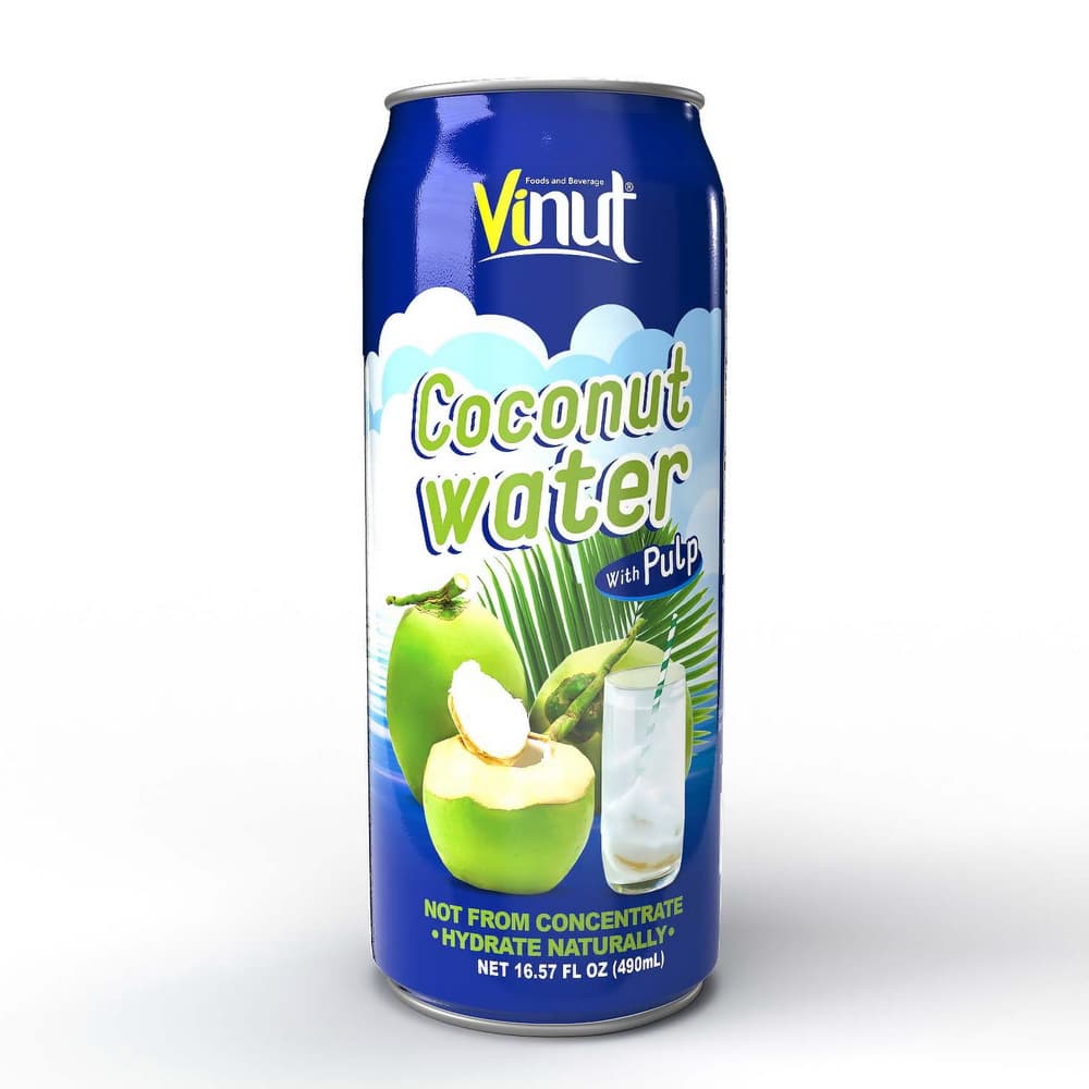 VINUT Air Kelapa dengan Isi, Tin, 16.57 fl oz 490 mL